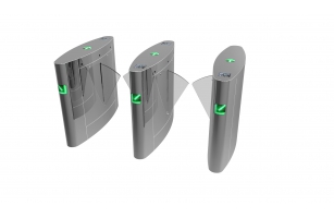 3台2通道蛋形翼闸