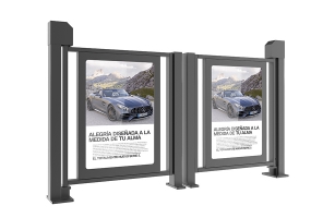 小区人行通道广告门